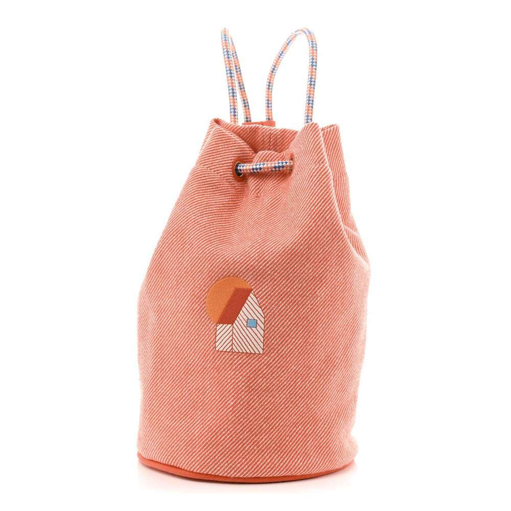 Hermes Les Cabanes Duffle Bag Orange #261470H72B